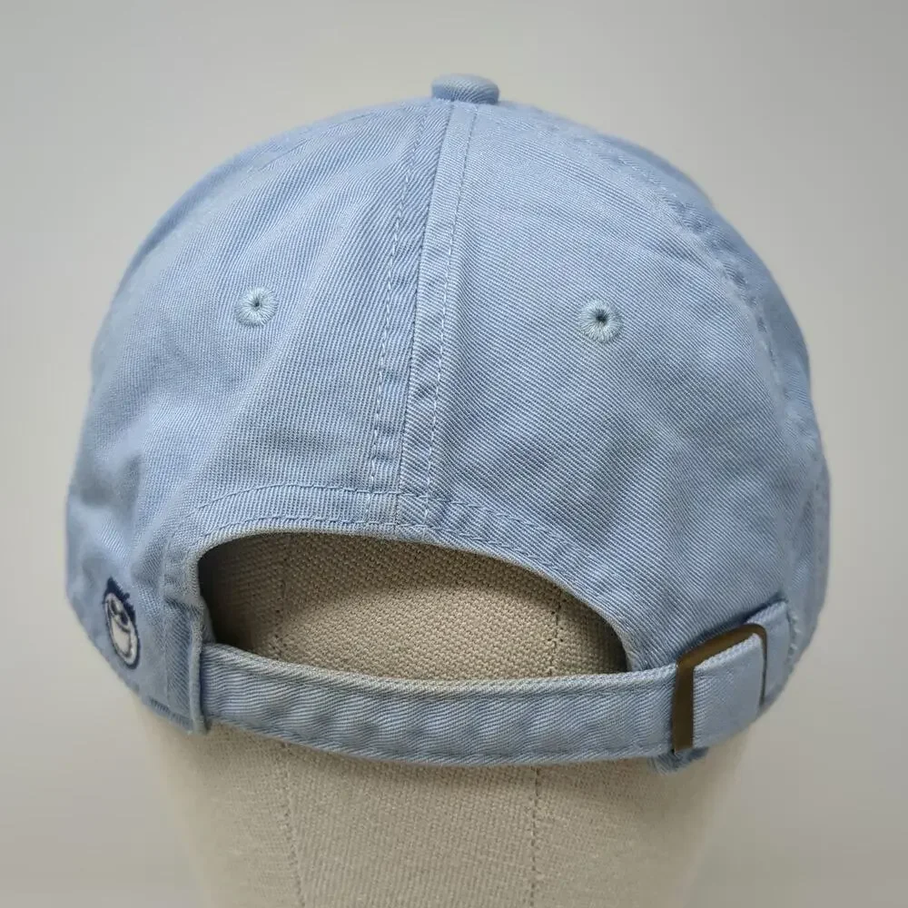 Life is Good Baseball Cap Blue One Size Dog Surfing Embroidered Slideback Hat